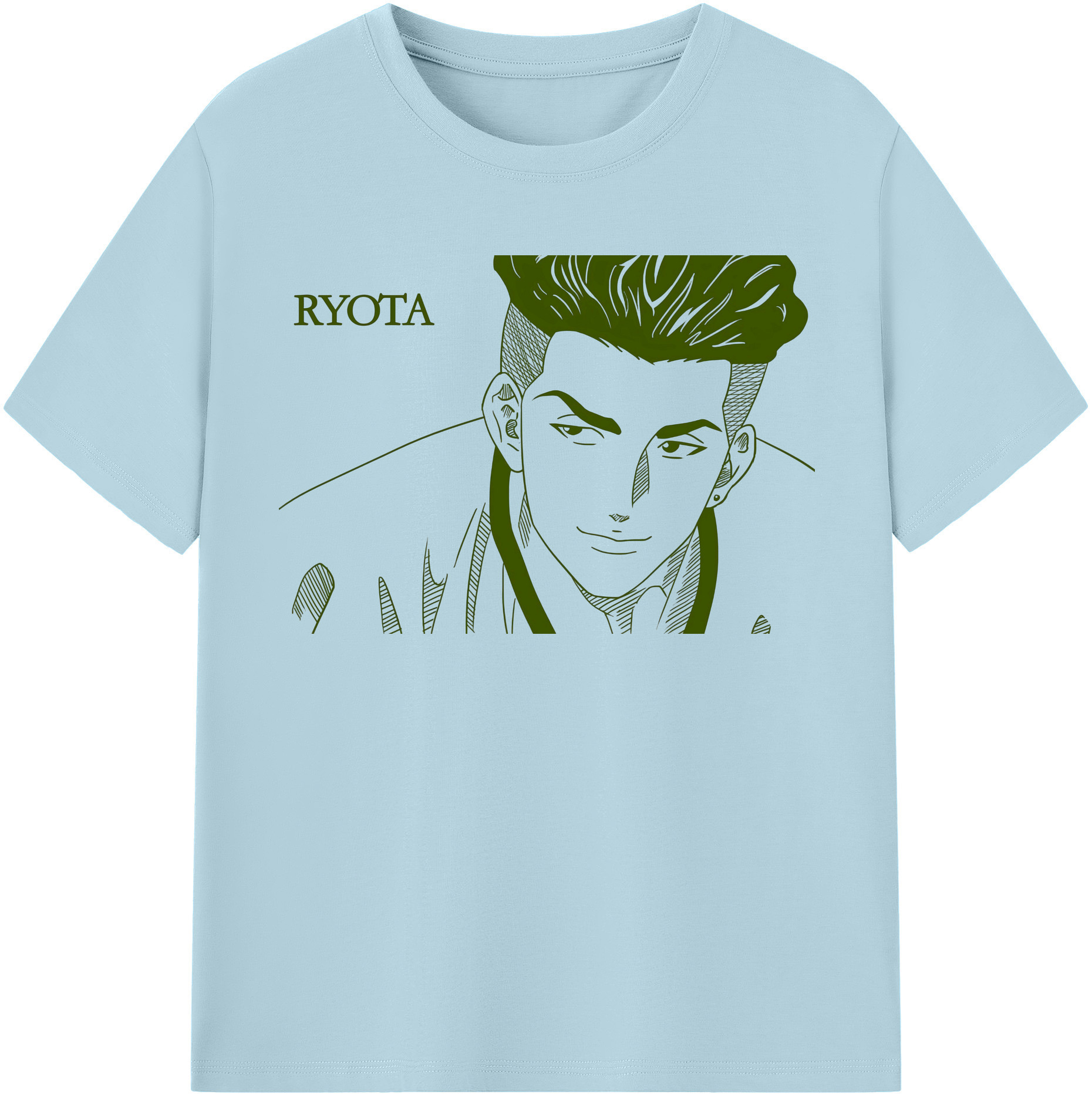 SLAM DUNK／スラムダンク 綿100％半袖Tシャツ（フロントプリント）